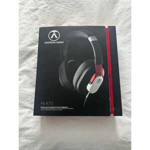 Austrian Audio Hi-X15 Over-Ear Headphones in Black and Red, One Size